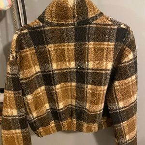 Zaful brown plush sweater